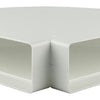 Renson 1006406 - PVC-Eckverbindung hor.90° 7016 weiß 204x60mm | 3 Stück