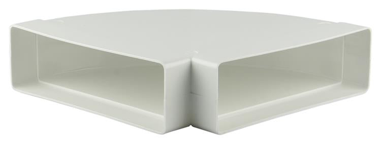 Renson 1006406 - PVC-Eckverbindung hor.90° 7016 weiß 204x60mm | 3 Stück