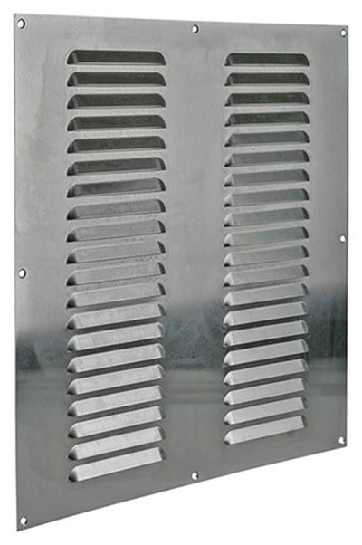 Renson 1006318 – Lamellengitter flach Aluminium f1 400 x 400 mm | 5 Stück