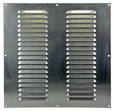 Renson 1006318 – Lamellengitter flach Aluminium f1 400 x 400 mm | 5 Stück