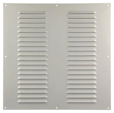 Renson 1006319 – Lamellengitter flach Aluminium Ral 9010 400 x 400 mm | 5 Stück