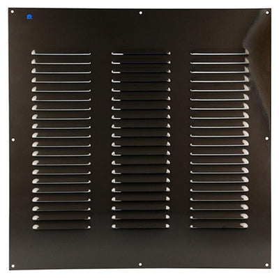 Renson 1006323 – Lamellengitter flach Aluminium Ral 8019 500 x 500 mm | 5 Stück