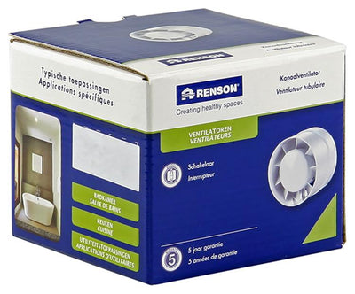 Renson 1006444 – Kanalventilator Standard 7123 weiß ø 150 | 2 Stk