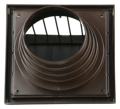 Renson 1006384 – Dunstabzugshaubengitter 1 Klappe 741 Durchmesser PVC Ral 8019 ø100-130 | 2 Stk