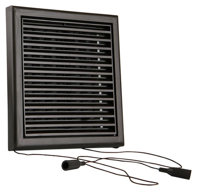 Renson 1006369 – verstellbare Gitterfläche. 732 PVCRAL 8019 187x187mm | 2 Stk