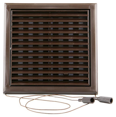 Renson 1006369 – verstellbare Gitterfläche. 732 PVCRAL 8019 187x187mm | 2 Stk