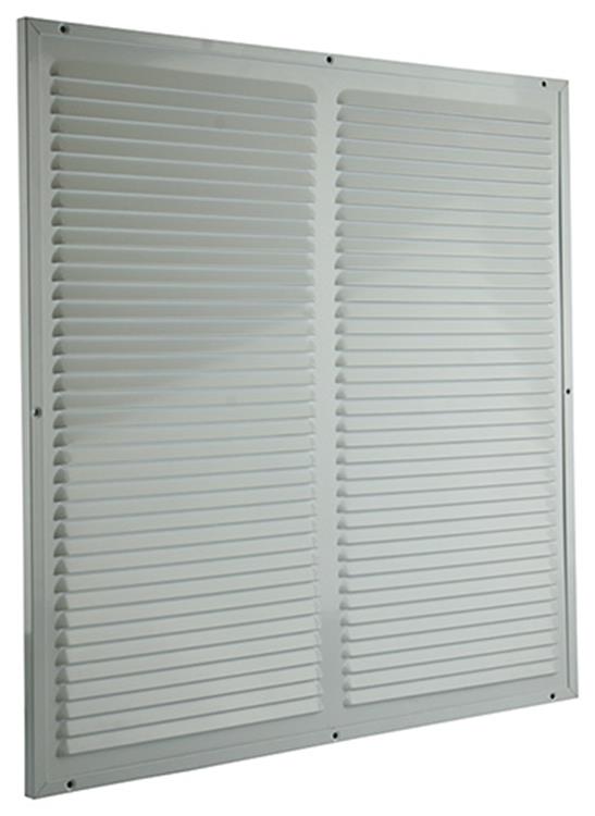 Renson 1006339 – Flügelgitter + Rahmen + Moskitonetz. Konstruktion 437 ral9010 500x500mm | 2 Stk