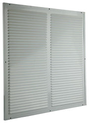 Renson 1006339 – Flügelgitter + Rahmen + Moskitonetz. Konstruktion 437 ral9010 500x500mm | 2 Stk - afbeelding 1
