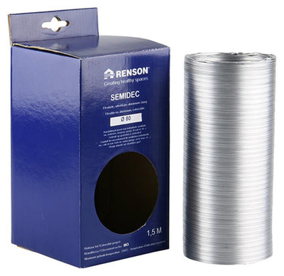 Renson 1006208 – Aluminium flexibel Ø 80 1500 mm | 2 Stk