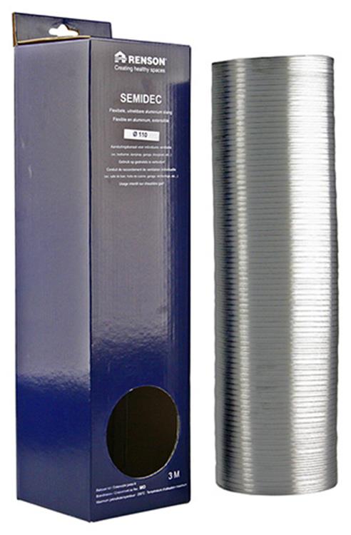 Renson 1006199 – flexibler Aluminium-Durchmesser 110 3000 mm | 2 Stk