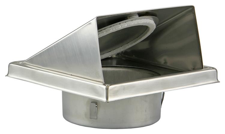 Renson 1006332 – Dunstabzugshaubengitter 641 Edelstahl ø 100 | 2 Stk