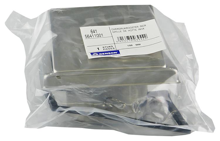 Renson 1006332 – Dunstabzugshaubengitter 641 Edelstahl ø 100 | 2 Stk