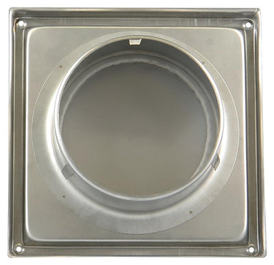 Renson 1006333 – Einbau-Dunstabzugshaubengitter aus Edelstahl 641 ø 125 | 2 Stk