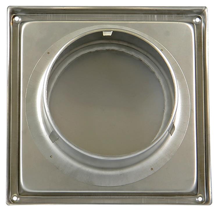 Renson 1006334 – Einbau-Dunstabzugshaubengitter aus Edelstahl 641 ø 150 | 2 Stk