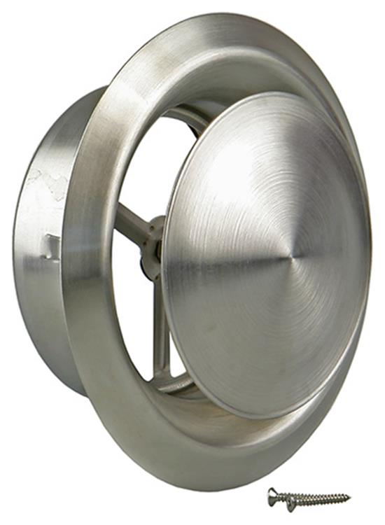 Renson 1006330 – eingebautes Entnahmeventil aus Edelstahl 636 ø 125 | 2 Stk