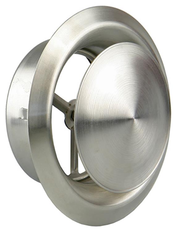 Renson 1006331 – Absaugventil eingebaut 636 Edelstahl ø 150 | 2 Stk