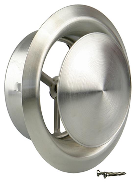 Renson 1006331 – Absaugventil eingebaut 636 Edelstahl ø 150 | 2 Stk