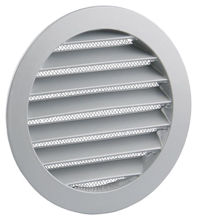 Renson 1006261 – runder Grill Einbau 434 R Alural 9006 ø 125 | 10 Stück