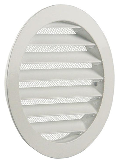 Renson 1006262 – runder Grill Einbau 434 R Alural 9010 ø 125 | 10 Stück
