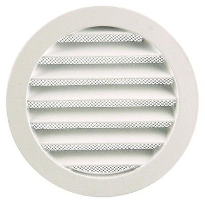 Renson 1006262 – runder Grill Einbau 434 R Alural 9010 ø 125 | 10 Stück
