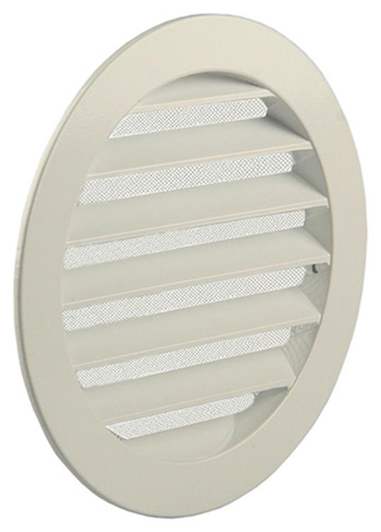 Renson 1006265 – runder Grill Einbau 434 R Alural 9010 ø 150 | 10 Stück