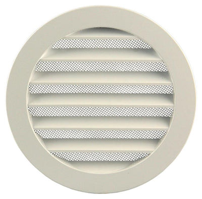Renson 1006265 – runder Grill Einbau 434 R Alural 9010 ø 150 | 10 Stück