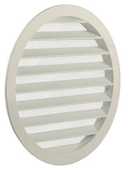 Renson 1006271 – runder Grill Einbau 434 R Alural 9010 ø 200 | 5 Stück - afbeelding 1