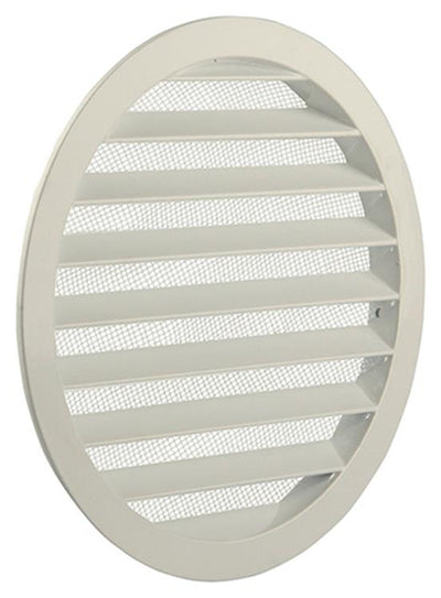 Renson 1006271 – runder Grill Einbau 434 R Alural 9010 ø 200 | 5 Stück