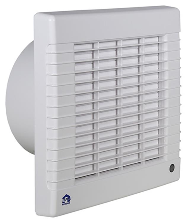 Renson 1006453 – abschließbarer Ventilator mit Timer 7223t weiß ø 150 | 2 Stk