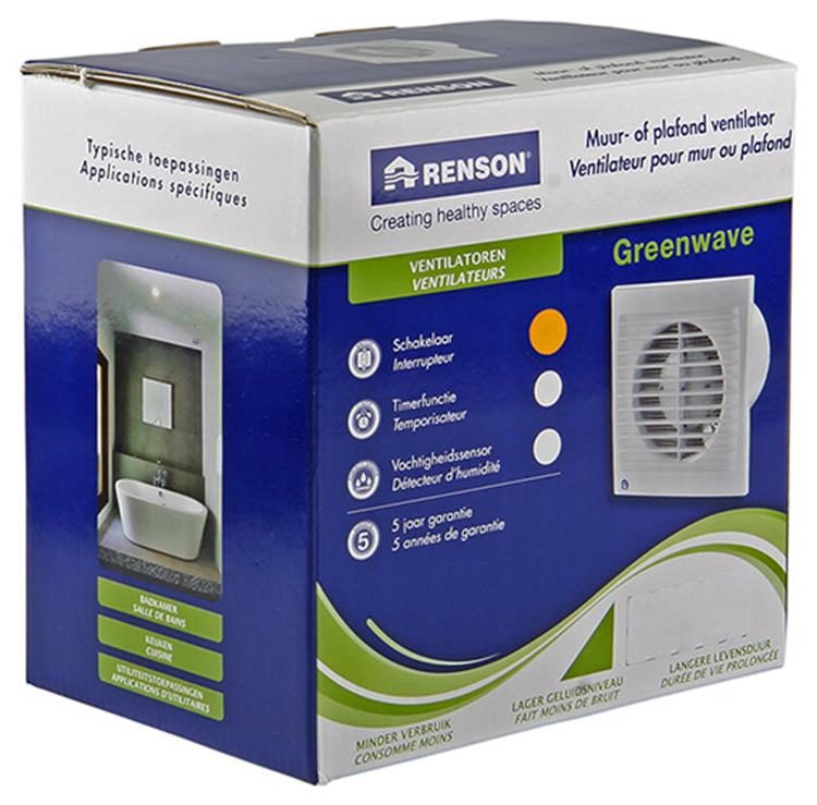 Renson 1006471 - Greenwave-Ventilator Standard9101 weiß ø 100 | 1 Stk