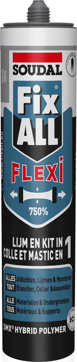 Soudal Fix – alles flexibel | Kleb- und Fugendichtstoff | grau | 290 ml - 105030