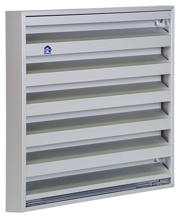 Renson 1013929 - Aufputz-Wandgitter Alu Natur 431 225x225mm | 2 Stk