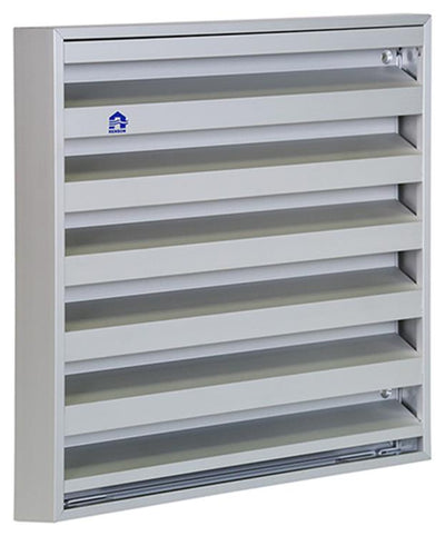 Renson 1013929 - Aufputz-Wandgitter Alu Natur 431 225x225mm | 2 Stk