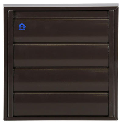 Renson 1013923 - Lamellengitter Alu braun 433 173x173mm | 2 Stk