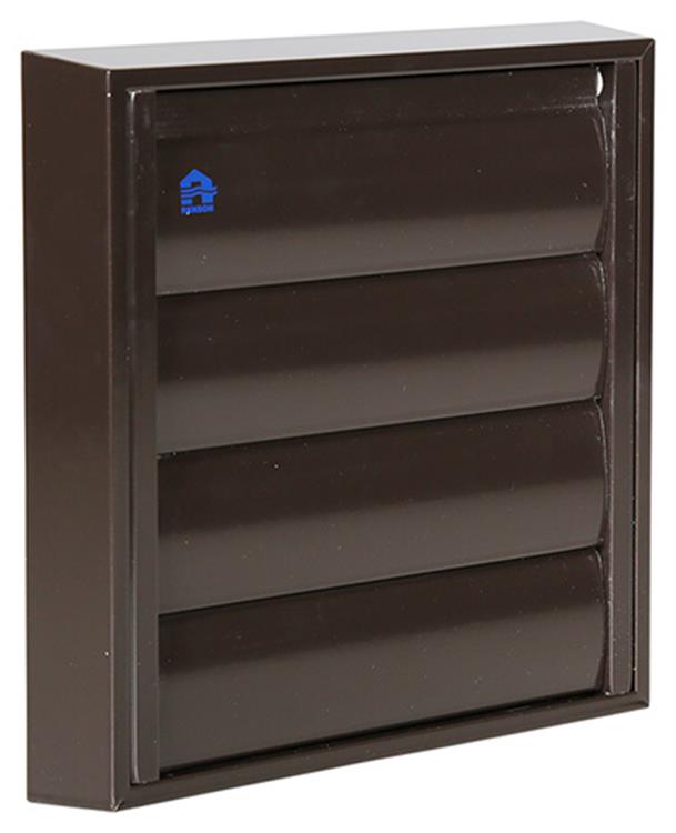 Renson 1013923 - Lamellengitter Alu braun 433 173x173mm | 2 Stk