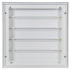 Renson 1013879 - Lamellengitter Aluminium weiß 433 210x210mm | 2 Stk