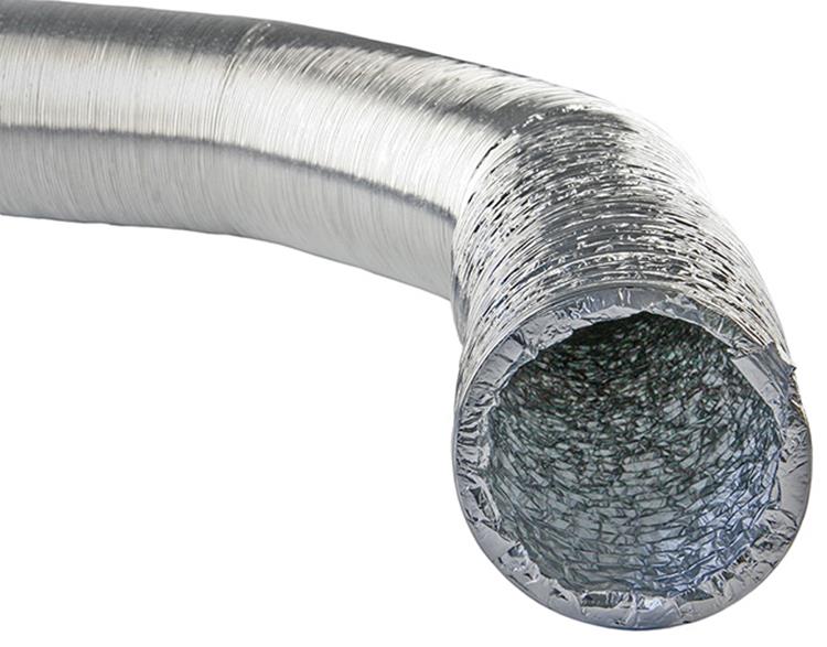 Renson 1048753 – weicher, flexibler Aluminium-Luftkanal Aludec 245 Durchmesser 125 | 2 Stk