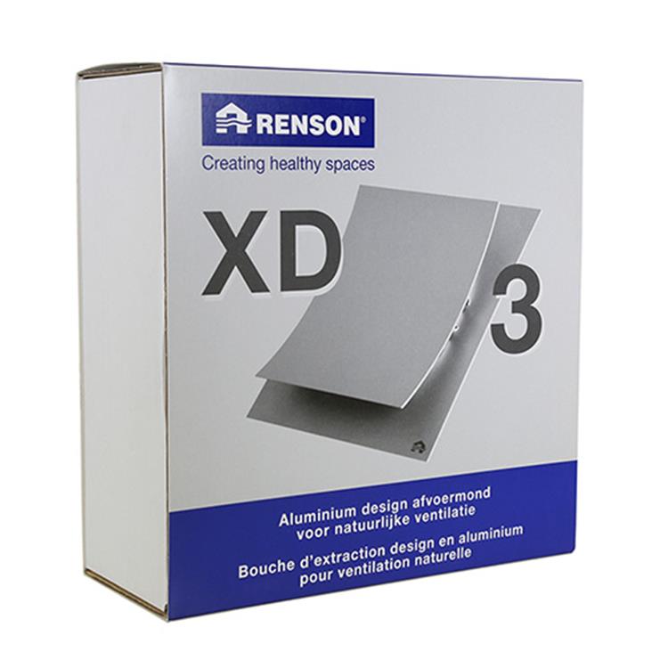 Renson 1006645 - Gitter xd3 matt 9010 233x233mm | 2 Stk