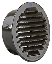 Renson 1008245 – Einbaugitter mit runden Lamellen. 435 r ral 8019 ø 100 | 8 Stück - afbeelding 1
