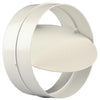 Renson 1008569 - PVC-Verbindungsstück + Rückschlagventil 7007 ø. 150mm - weiß | 2 Stk