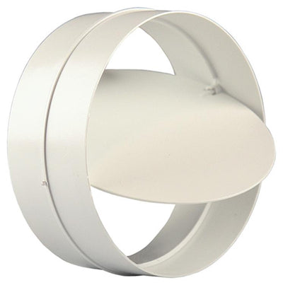 Renson 1008569 - PVC-Verbindungsstück + Rückschlagventil 7007 ø. 150mm - weiß | 2 Stk