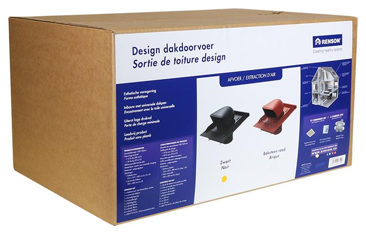 Renson 1048751 – Dachtür-Frontdesign (schwarz) | 1 Stk
