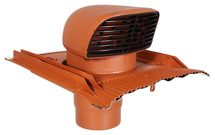 Renson 1048752 – Dachtür-Frontdesign (Ziegelrot) | 1 Stk