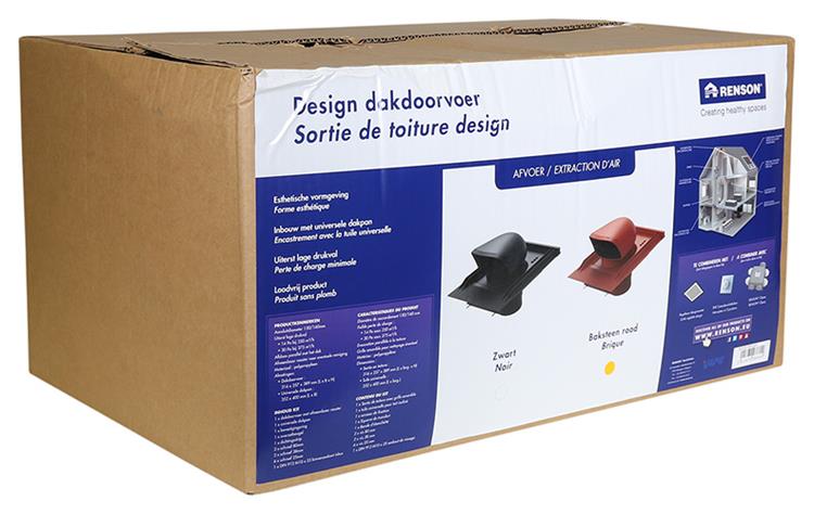 Renson 1048752 – Dachtür-Frontdesign (Ziegelrot) | 1 Stk