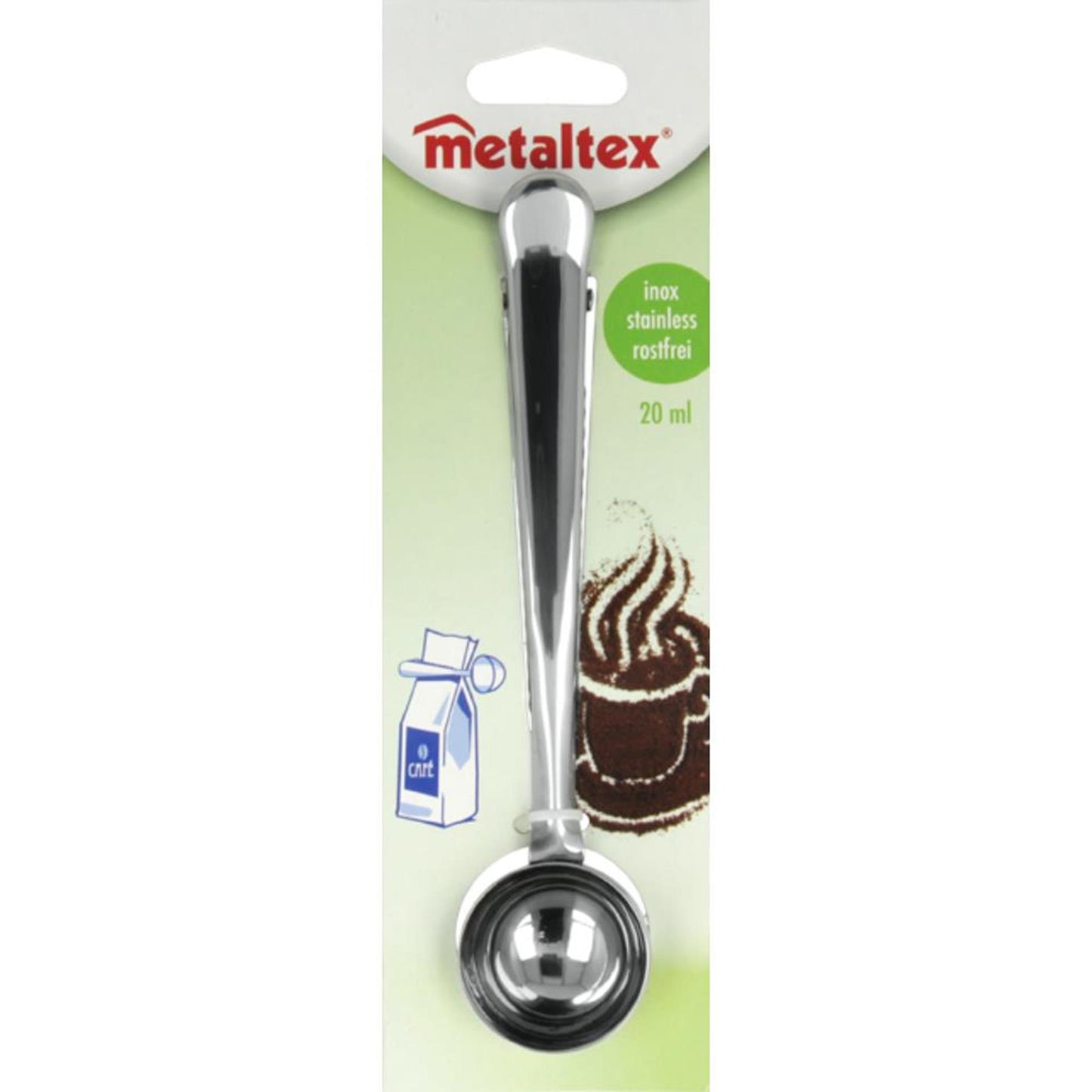 Metaltex Kaffee-Messlöffel-Beutelverschließer