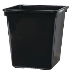 Papierkorb Vepa-Behälter 27l aus schwarzem Kunststoff 360 x 340 x 340 mm