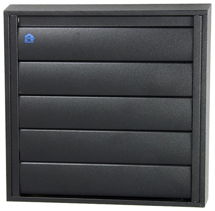 Renson 1057985 – Dunstabzugshaubengitter 433 (210 x 210) RAL 9005 schwarz | 2 Stk