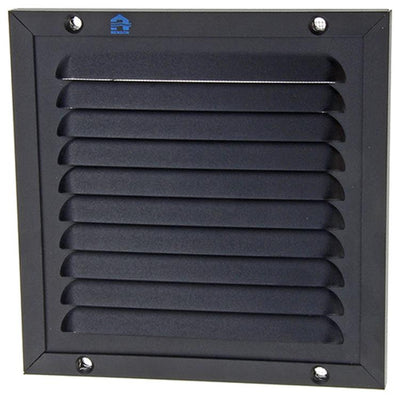 Renson 1057986 – Aufputz-Lamellenrahmen Mesh 437 (150 x 150) RAL 9005 schwarz | 2 Stk