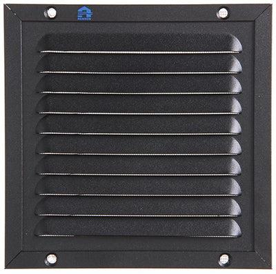 Renson 1057986 – Aufputz-Lamellenrahmen Mesh 437 (150 x 150) RAL 9005 schwarz | 2 Stk