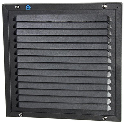 Renson 1057987 – Aufputz-Lamellenrahmen Mesh 437 (200 x 200) RAL 9005 schwarz | 2 Stk